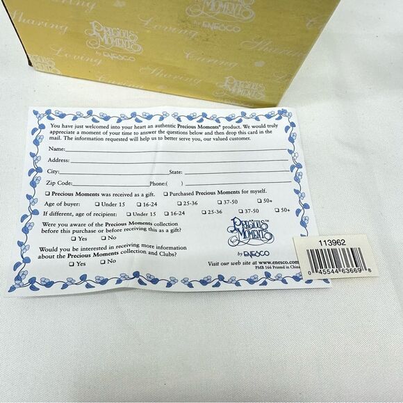 NIB Precious Moments a child is a gift of the Lord porcelain figurine. - Picture 4 of 4